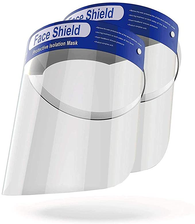 10 pack- Anti-Fog Face Shield w/ Elastic band